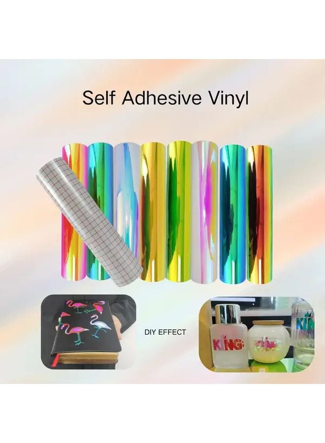Iridescent Rainbow Decorative Film 8.2x11.8 Inches Color COL09 - Image 1